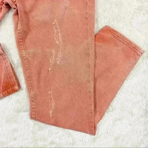 STS Blue Acid Pink Denim Distressed Skinny Jeans Size 5 - Picture 3 of 15